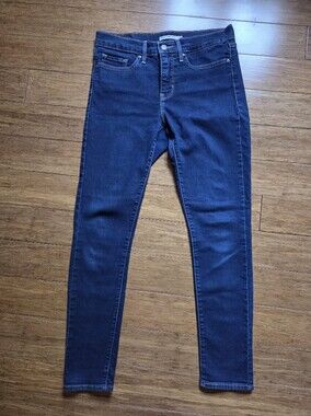 Levi's 311 Shaping Skinny Jeans Dark Wash Stretch Women's 28 x 30 Mid Rise